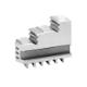 BISON Hard Solid Jaws for 4-jaw Scroll Chuck Ø630 mm for outside clamping type 36**/37**